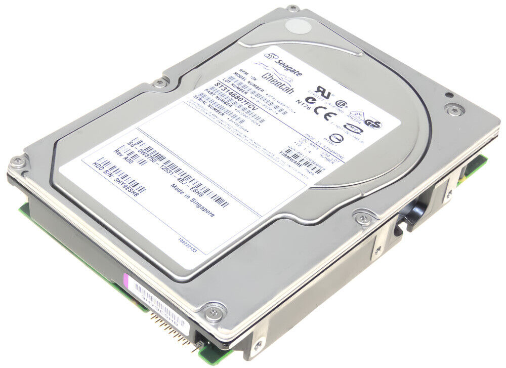 Dell / Seagate 146GB 10K Fibre Channel 3.5" 0W3750 // ST3146807FCV No Tray (Used) // สินค้ารับประกัน โดย บริษัท อะไหล่เซิร์ฟเวอร์ จำกัด