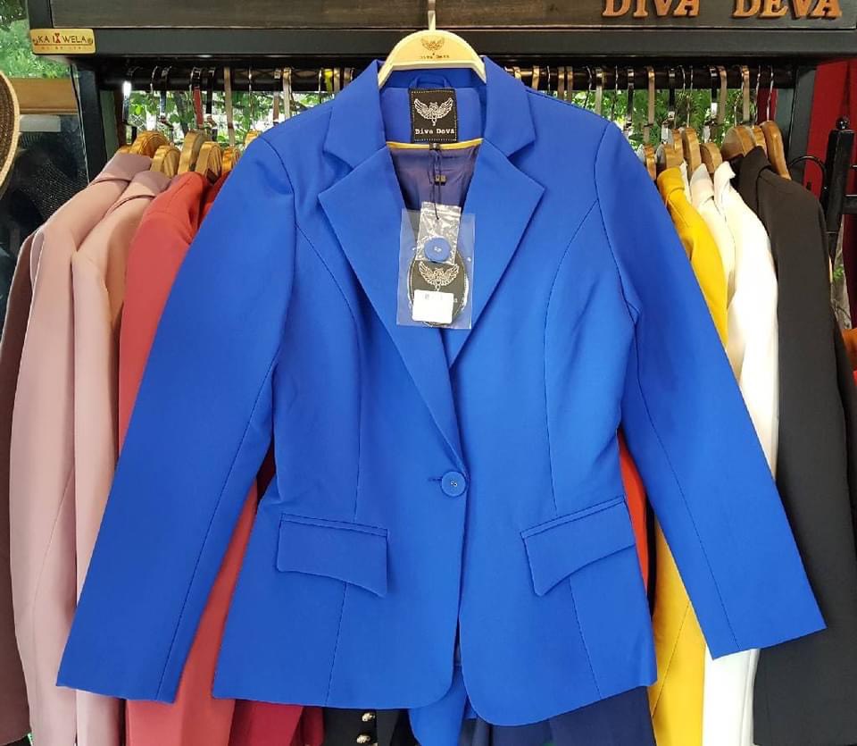 เสื้อสูทผู้หญิง สีน้ำเงิน no.9903