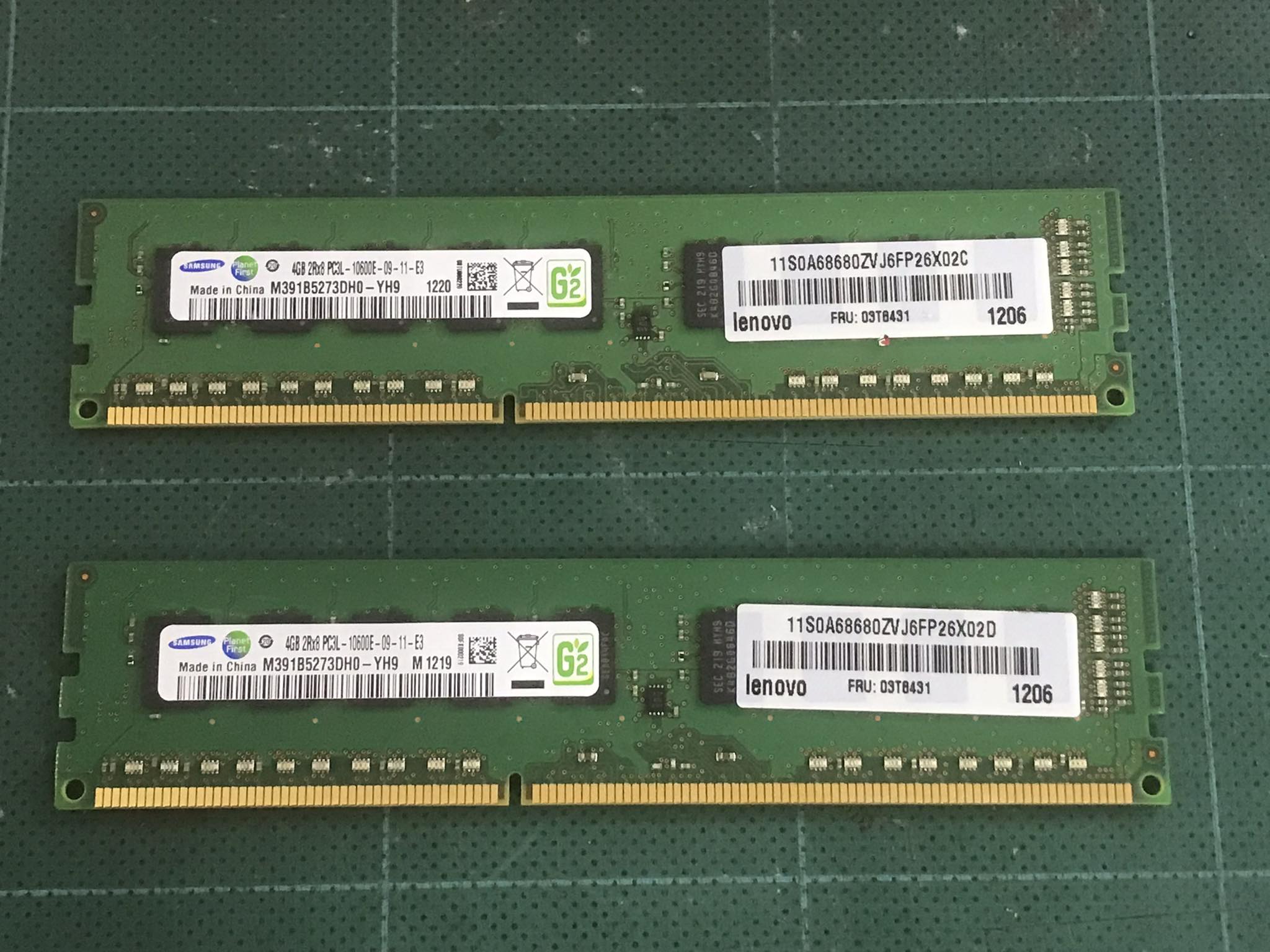 IBM 4GB 2Rx8 PC3L-10600E Server Memory DDR3 // 03T8431 / M391B5273DH0-YH9 (Used) // สินค้ารับประกัน โดย บริษัท อะไหล่เซิร์ฟเวอร์ จำกัด