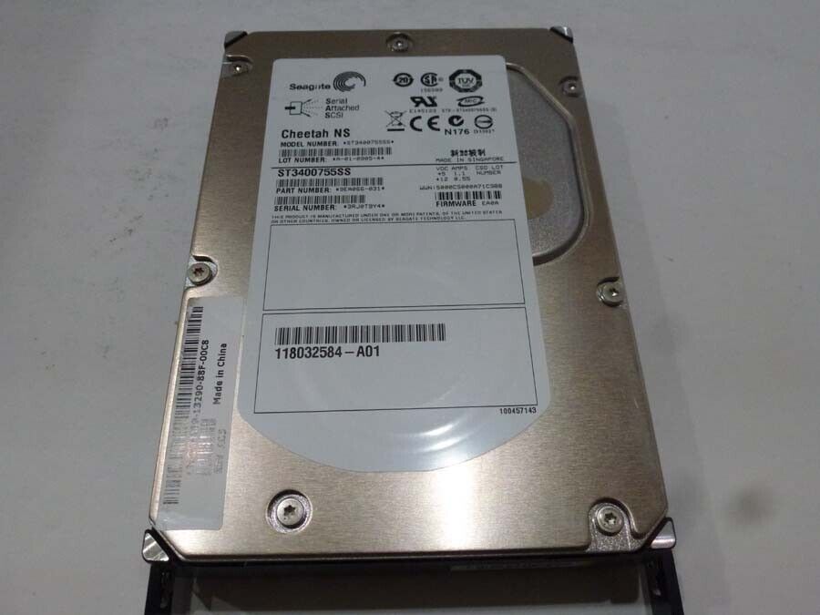 EMC 005048811 400GB SAS 10K RPM Hard Drive AX-SS10-400 for AX4 // 118032584-A01 / ST3400755SS / 0CM589 (Used) // สินค้ารับประกัน โดย บริษัท อะไหล่เซิร์ฟเวอร์ จำกัด