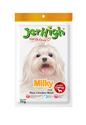 Jerhigh milky stick 70g เจอร์ไฮ รสนม น้ำหนัก 70 กรัม