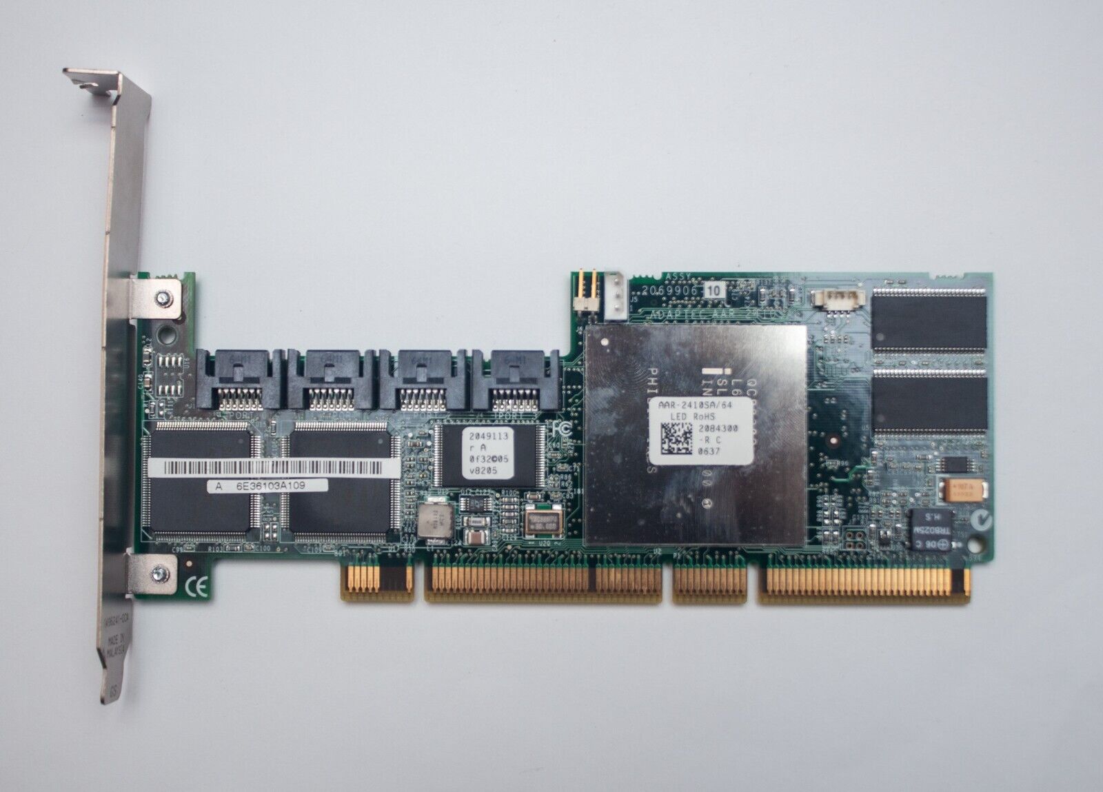 Adaptec AAR-2410SA/64 Raid Adapter SATA 4 Port Controller Card PCI-x (Used) // สินค้ารับประกัน โดย บริษัท อะไหล่เซิร์ฟเวอร์ จำกัด