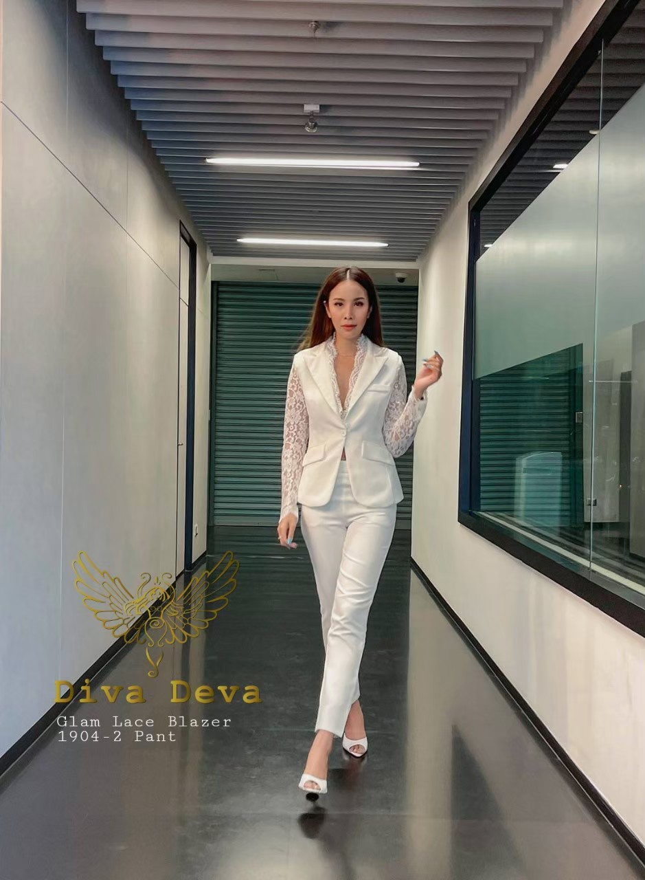 2303 เสื้อสูทแขนลูกไม้ซีทรู