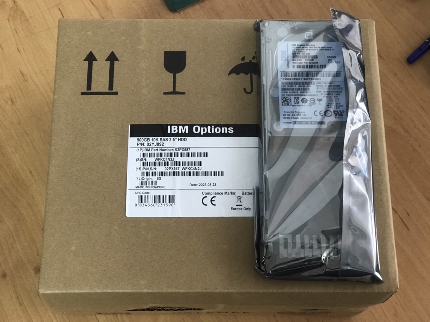 IBM 900GB 10K 12G SAS 2.5" IBM Strorage V5000E Hard Drive HDD // 02PX587 (New Inbox) // สินค้ารับประกัน โดย บริษัท อะไหล่เซิร์ฟเวอร์ จำกัด