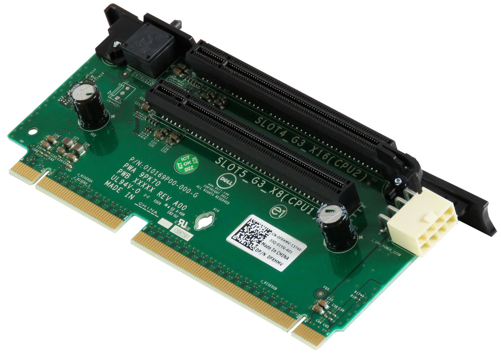 Dell PowerEdge R720 2x PCi-e Server Riser Card // 0FXHMV / FXHMV (Used) // สินค้ารับประกัน โดย บริษัท อะไหล่เซิร์ฟเวอร์ จำกัด