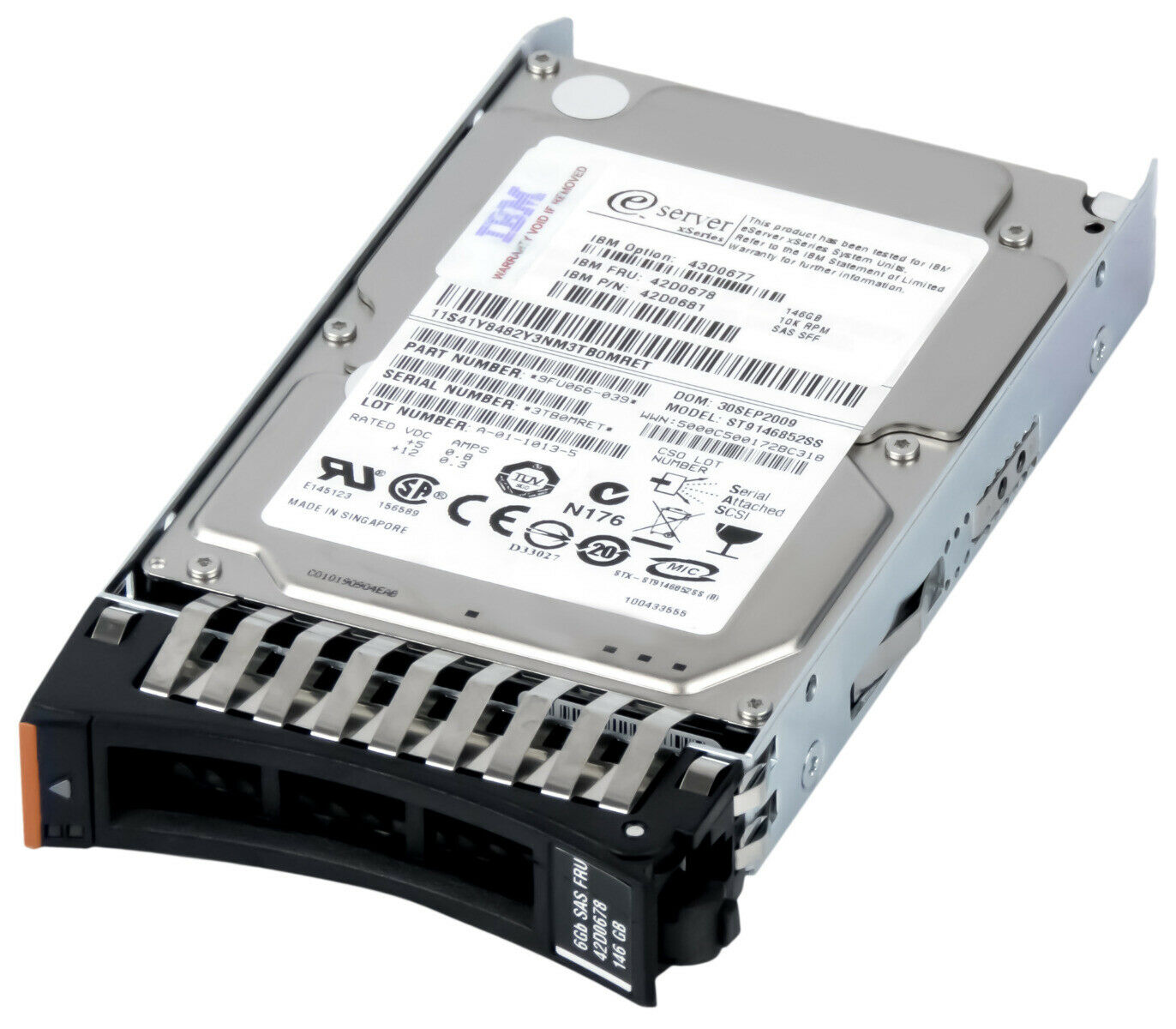IBM 146GB 15K 6G SFF HS 2.5'' Hard Drive // 42D0678 / 42D0677 / 42D0681 (New in Box) // สินค้ารับประกัน โดย บริษัท อะไหล่เซิร์ฟเวอร์ จำกัด