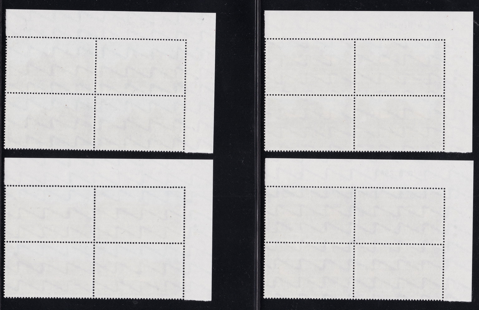 บล็อค 4 (มุมวันที่) แสตมป์งานแสดงตราไปรษณียากรแห่งชาติ 2540