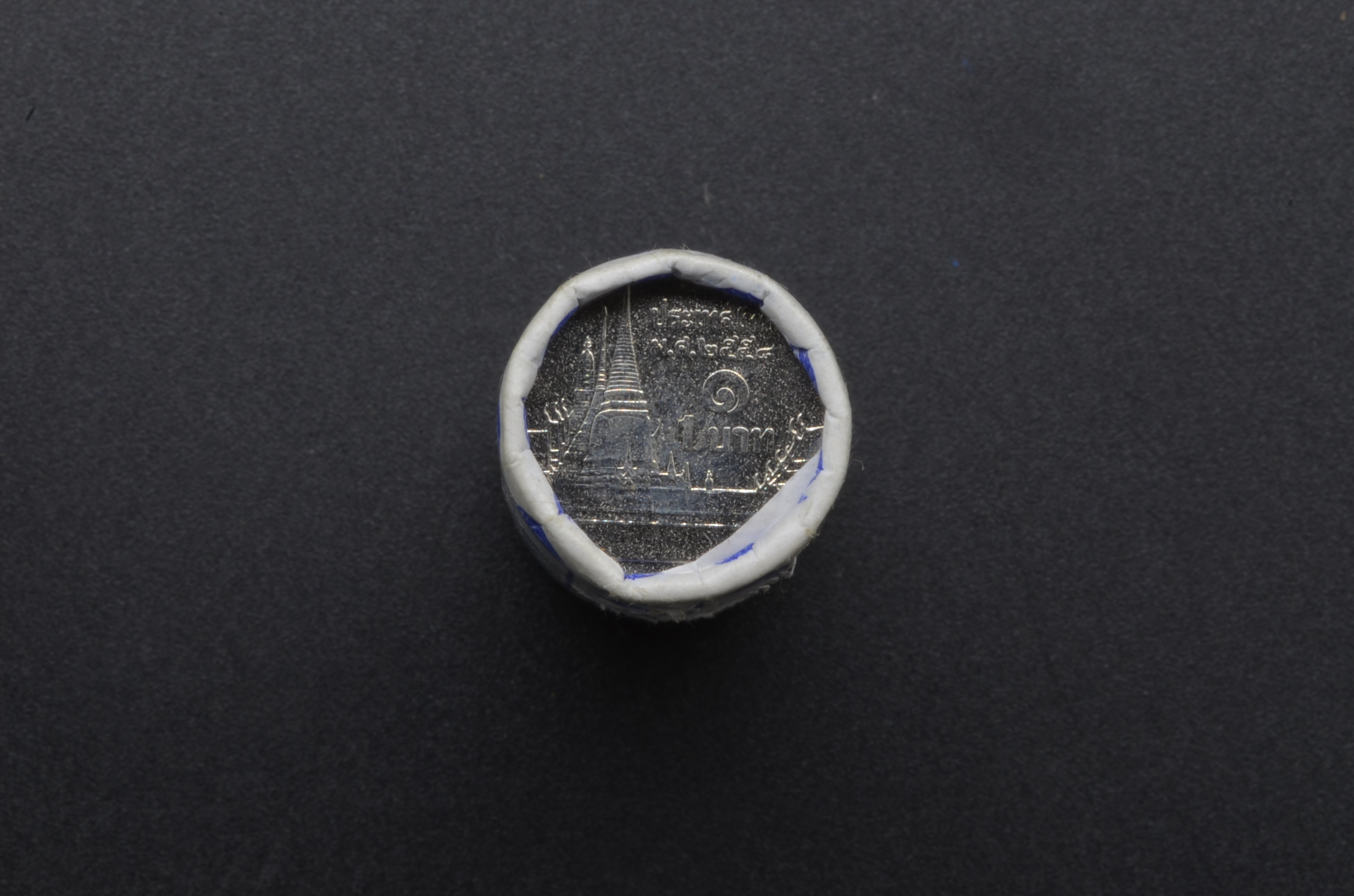 เหรียญ 1 บาท ปี 2558 1 หลอด จำนวน 50 เหรียญ UNC