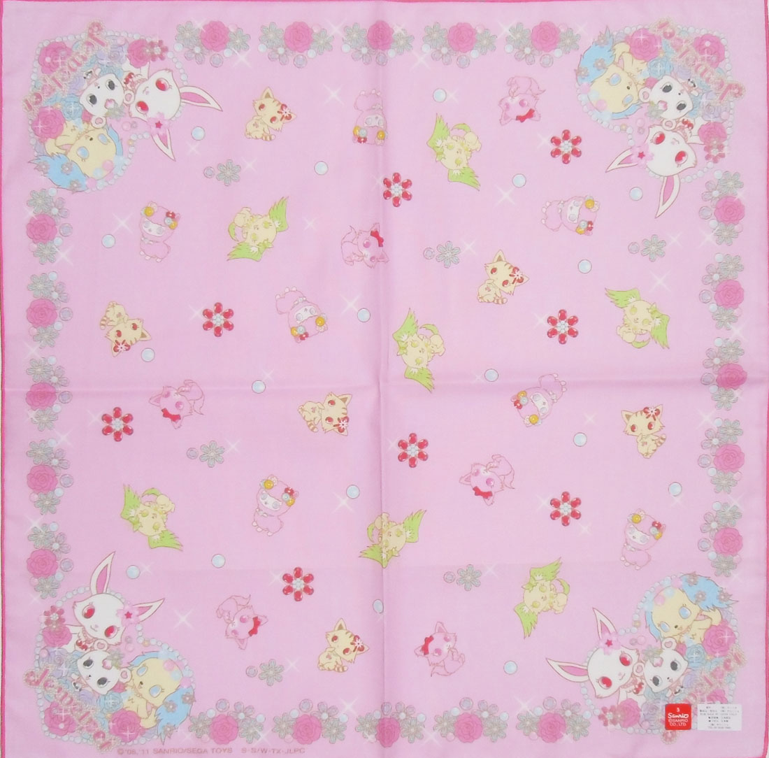 ผ้าเช็ดหน้า จีเวลเพ็ท Jewelpet 42x42 cm Handkerchief - Flower