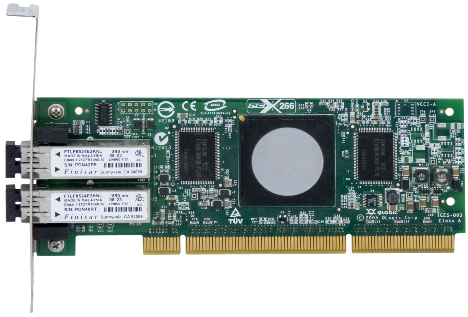 IBM Dual Port 4GB Fibre Channel FC PCI-X HBA QLA2462 // 39M6019 (Used) // สินค้ารับประกัน โดย บริษัท อะไหล่เซิร์ฟเวอร์ จำกัด