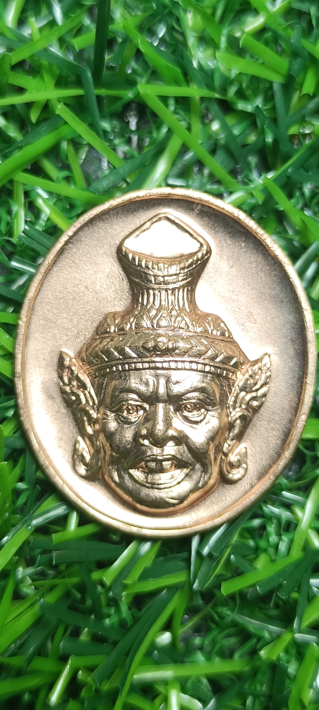 เหรียญพระพิฆเนศวร หลังฤาษีพ่อแก่สิทธิโคดมบรมครู ปี 2544 หลวงพ่อพูล อตฺตรกฺโข วัดไผ่ล้อม จ.นครปฐม พิธีพุทธาภิเษก 12 สิงหาคม 2544