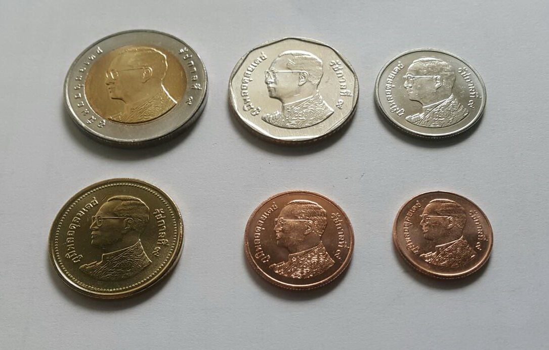 เหรียญหมุนเวียน พ.ศ.2559 ครบชุด เหรียญ25สต./50สต./1บาท/2บาท/5บาท/10บาท สภาพ UNC