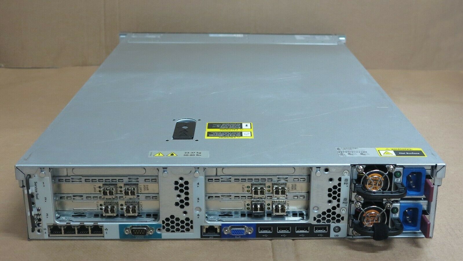 HP ProLiant DL380P G8 / CPU E5-2667 V2 3.30GHz x2 / Ram 64GB DDR3 / HDD 300GB 15K 6G SAS 2.5" x2 , 600GB 10K 6G SAS 2.5" x2 / Power Supply 750w x2 / Card Smart Array P420i (Used) // สินค้ารับประกัน โดย บริษัท อะไหล่เซิร์ฟเวอร์ จำกัด