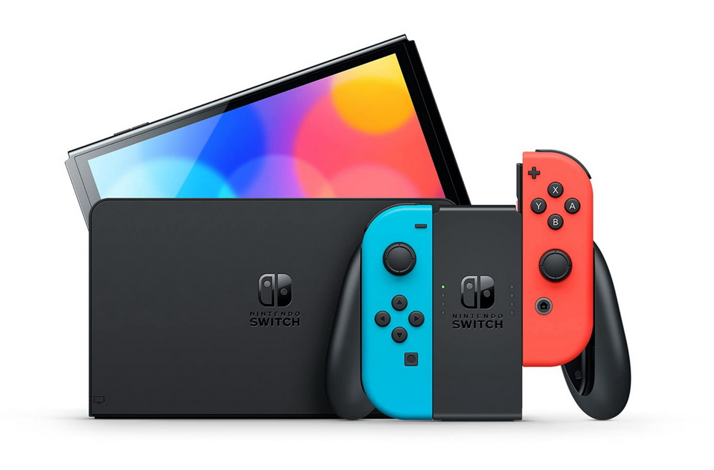 Nintendo Switch (OLED model) Neon Red Neon Blue set (ประกันศูนย์ไทย)