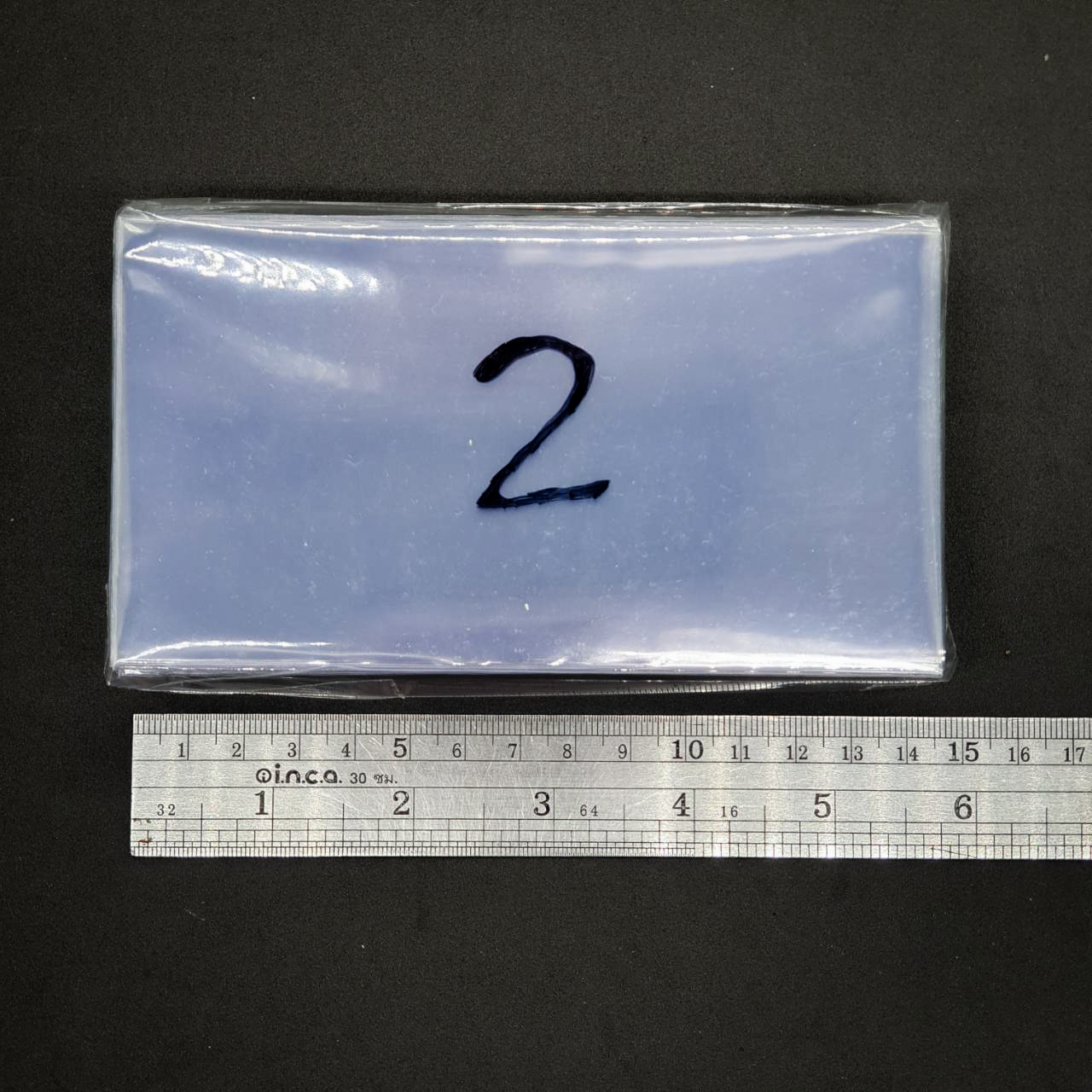 ซองใส่แบงค์ พลาสติกหนา เบอร์2 (14x7.5ซม.)