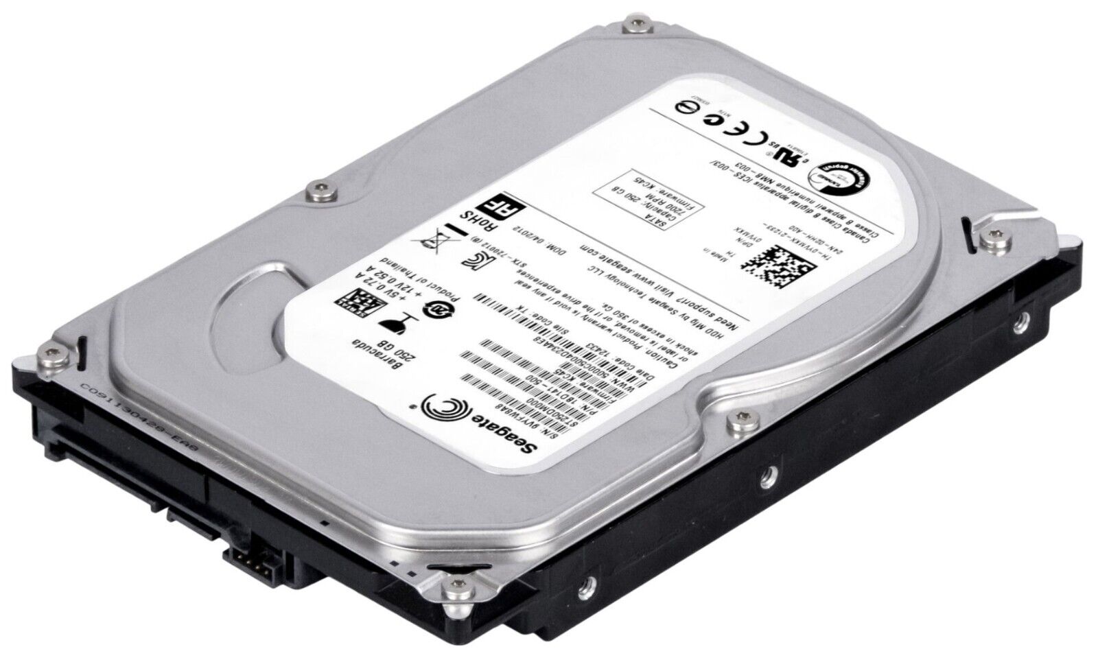 Dell / Seagate 250GB 7.2K SataIII 3.5" 16MB Hard Drive // 0YVMKX / ST250DM000 (Used) //สินค้ารับประกัน โดย บริษัท อะไหล่เซิร์ฟเวอร์ จำกัด