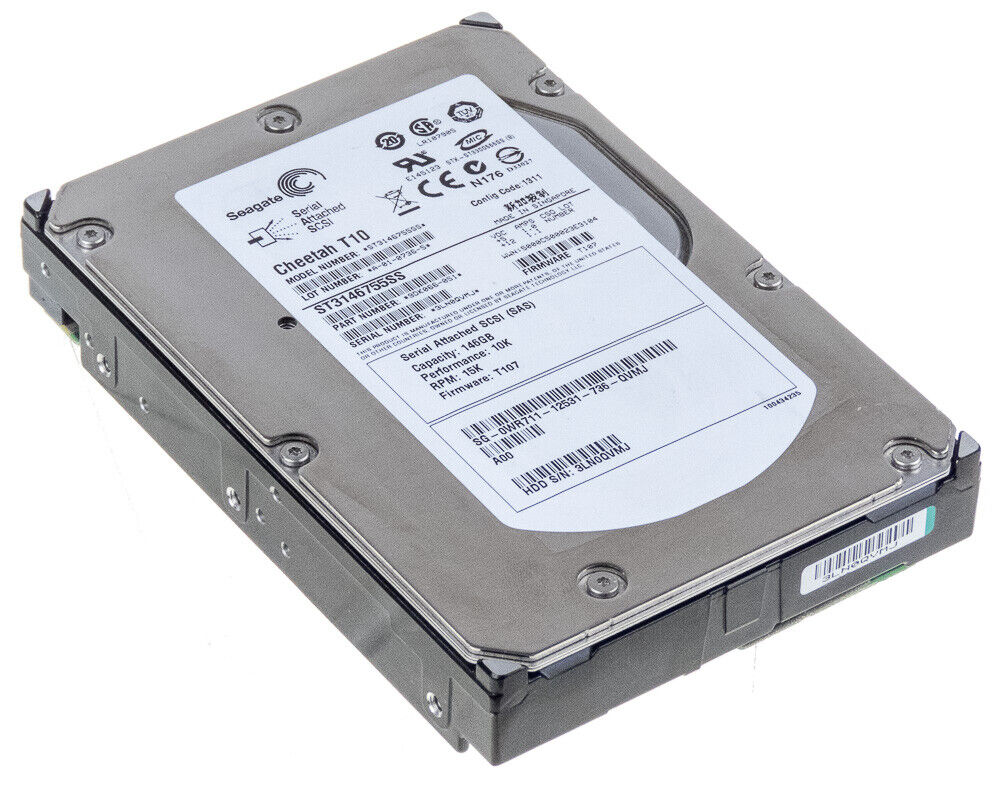 Dell / Seagate146GB 10K 3GBPS SAS 3.5" Hard Drive // 0WR711 / ST3146755SS (Used) // สินค้ารับประกัน โดย บริษัท อะไหล่เซิร์ฟเวอร์ จำกัด
