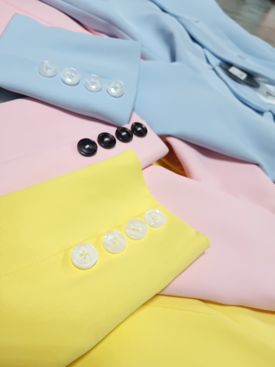 No.2259 เสื้อสูทตัวยาวChicพาสเทล 4B (ไม่รวมกางเกง)