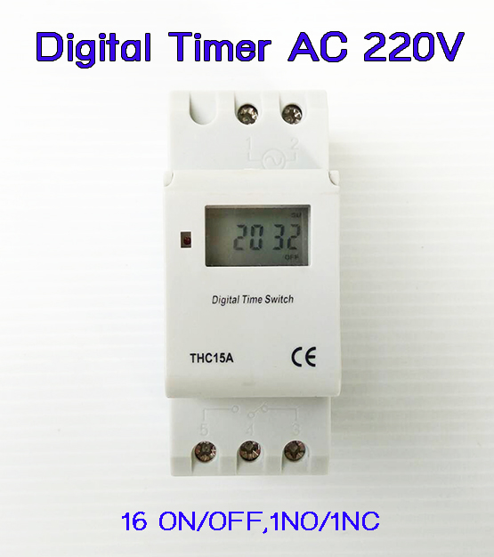 เครื่องตั้งเวลา Digital Timer AC220V รุ่น THC15A