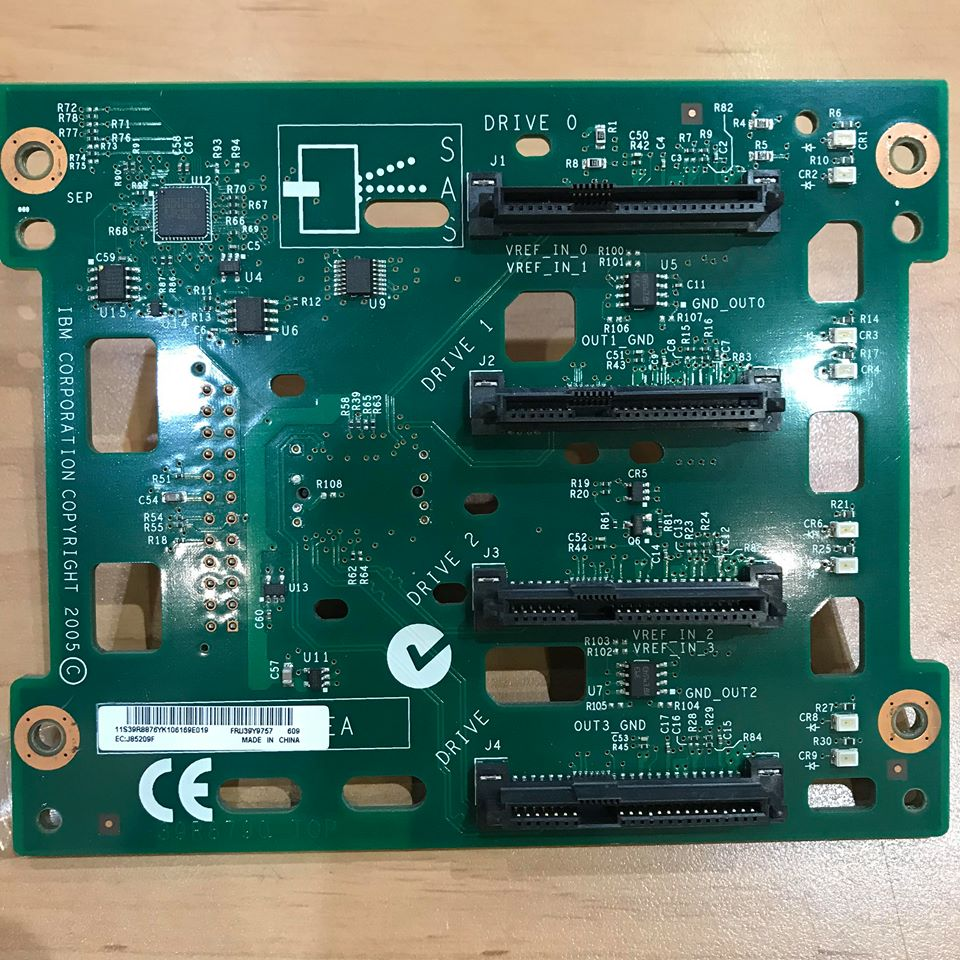 IBM xSERIES SAS Hard Drive Backplane x3200 x3400 x3500 // PN 39Y9757 39Y8790 (Used) // สินค้ารับประกัน โดย บริษัท อะไหล่เซิร์ฟเวอร์ จำกัด