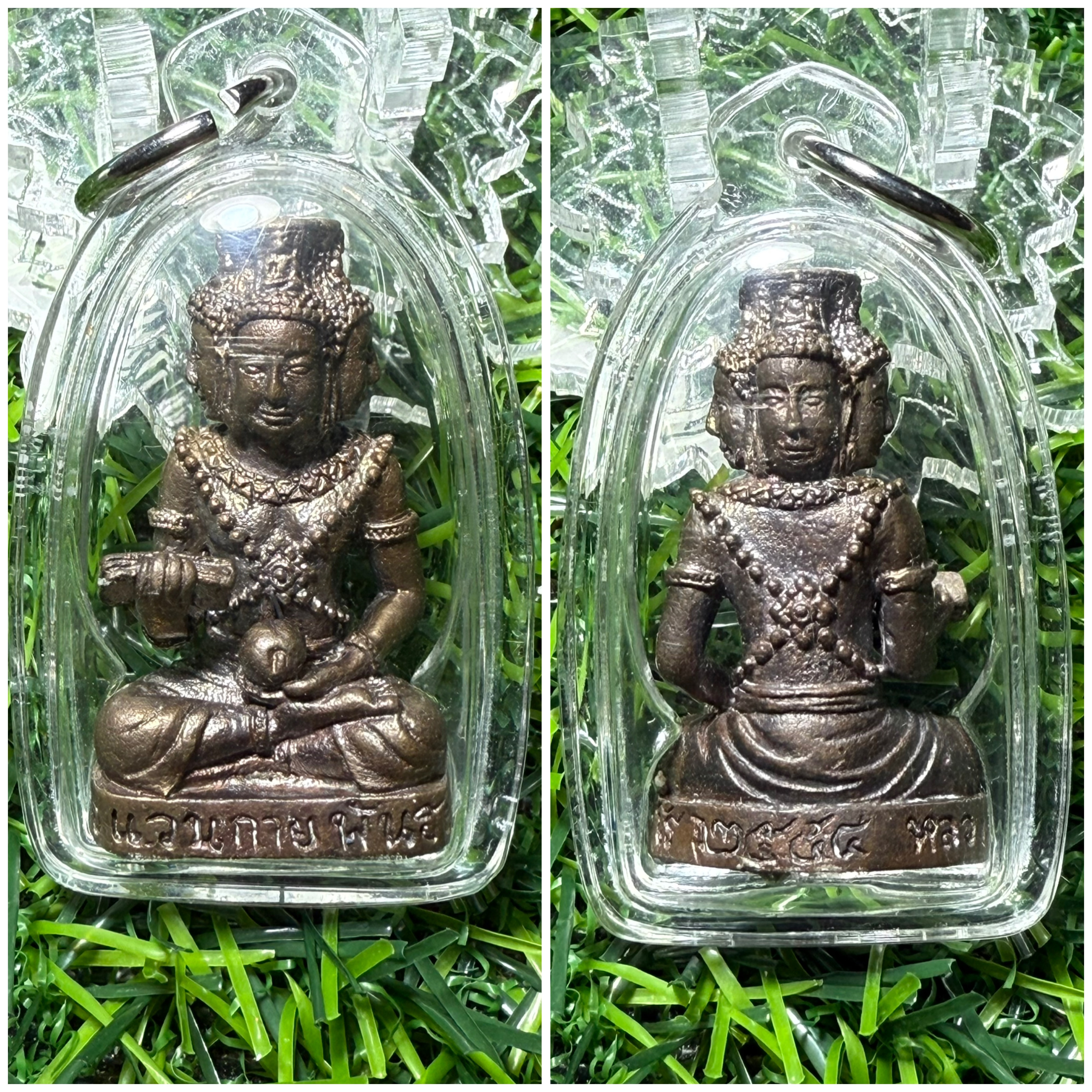 พระพรหมชัยวรมัน ตำหรับขอมโบราณ เนื้อเทวะรูปขอมโบราณ อุตผงพุทธคุณทางโชคลาภเมตตามหานิยม ปลุกเสกโดยหลวงปู่แวนกาย