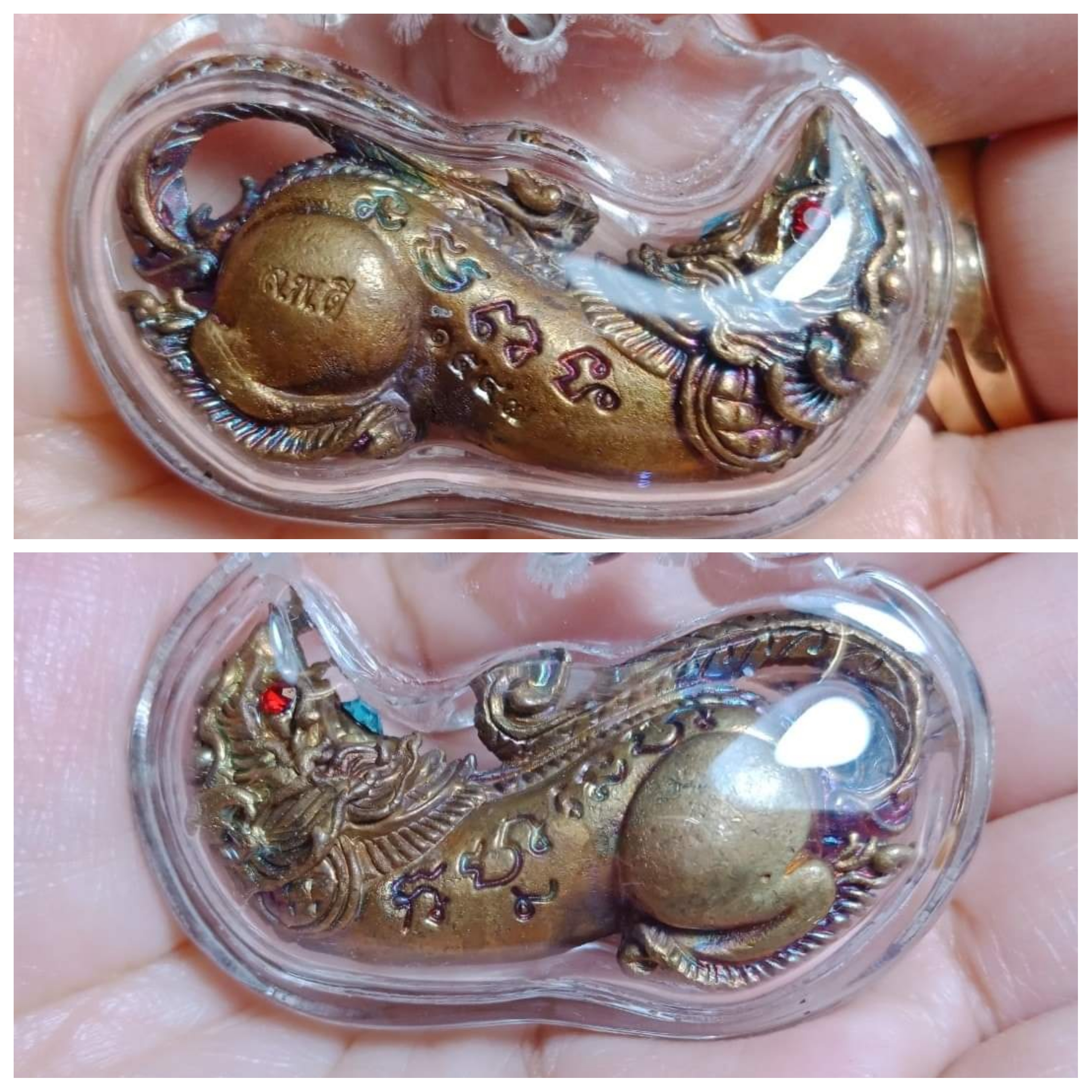 ปลัดชะมด #เนื้อผิวรุ้งเมฆสิทธิ์ สร้าง 2559 ตัว รุ่น มหาลาภ มหาเสน่ห์ หลวงพ่อดี สำนักสงฆ์พุทธโคภาวนา อำเภอบ้านลาด จังหวัดเพชรบุรี