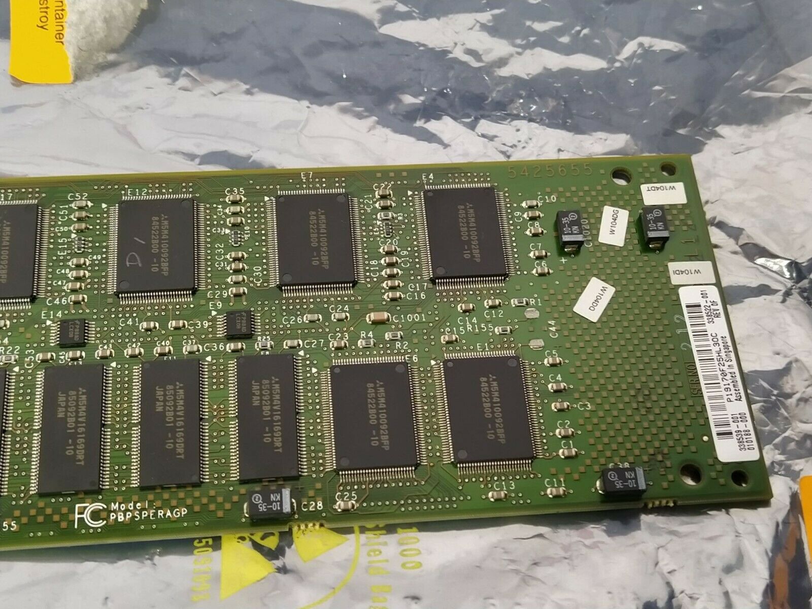 Compaq PBPSPERAGP SN-PBXGD-BA High End Graphic Controller // 338522-001 338539-001 (Used) // สินค้ารับประกัน โดย บริษัท อะไหล่เซิร์ฟเวอร์ จำกัด