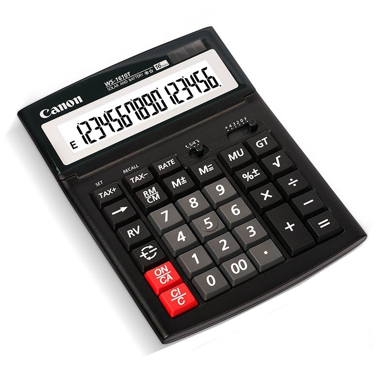 เครื่องคิดเลข CANON - WS1610T เลข12หลัก