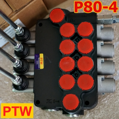 ไฮโดรลิคคอนโทรนวาวร์(6หุน) PTW P80-4(4แกน)(80L.)(3,000-4,600PSI)
