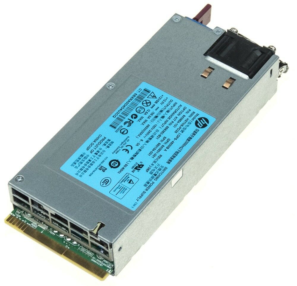 HP Power Supply ProLiant DL360P 380P DL380E 360E Gen8 460W Hot-plug , HSTNS-PL28 , Part 643931-001 , SPN 660184-001, 643954-201, 656362-B21 (Used) // สินค้ารับประกัน โดย บริษัท อะไหล่เซิร์ฟเวอร์ จำกัด