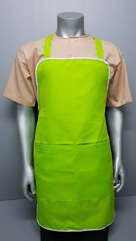ผ้ากันเปื้อน เสื้อกันเปื้อน เอี้ยมผูกเอว ปรับขนาดได้ มีหลายสีพร้อมส่ง