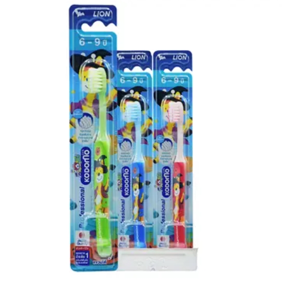 โคโดโม แปรงสีฟันสําหรับเด็ก อายุ 6-9 ปี x 6 1
