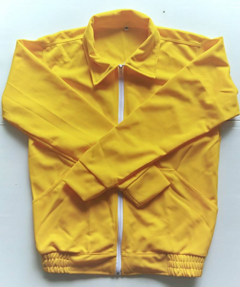 ขายเสื้อคลุมสีพื้น ผ้าวอร์มหนา ทนหนาวได้จร้า - สีเหลือง