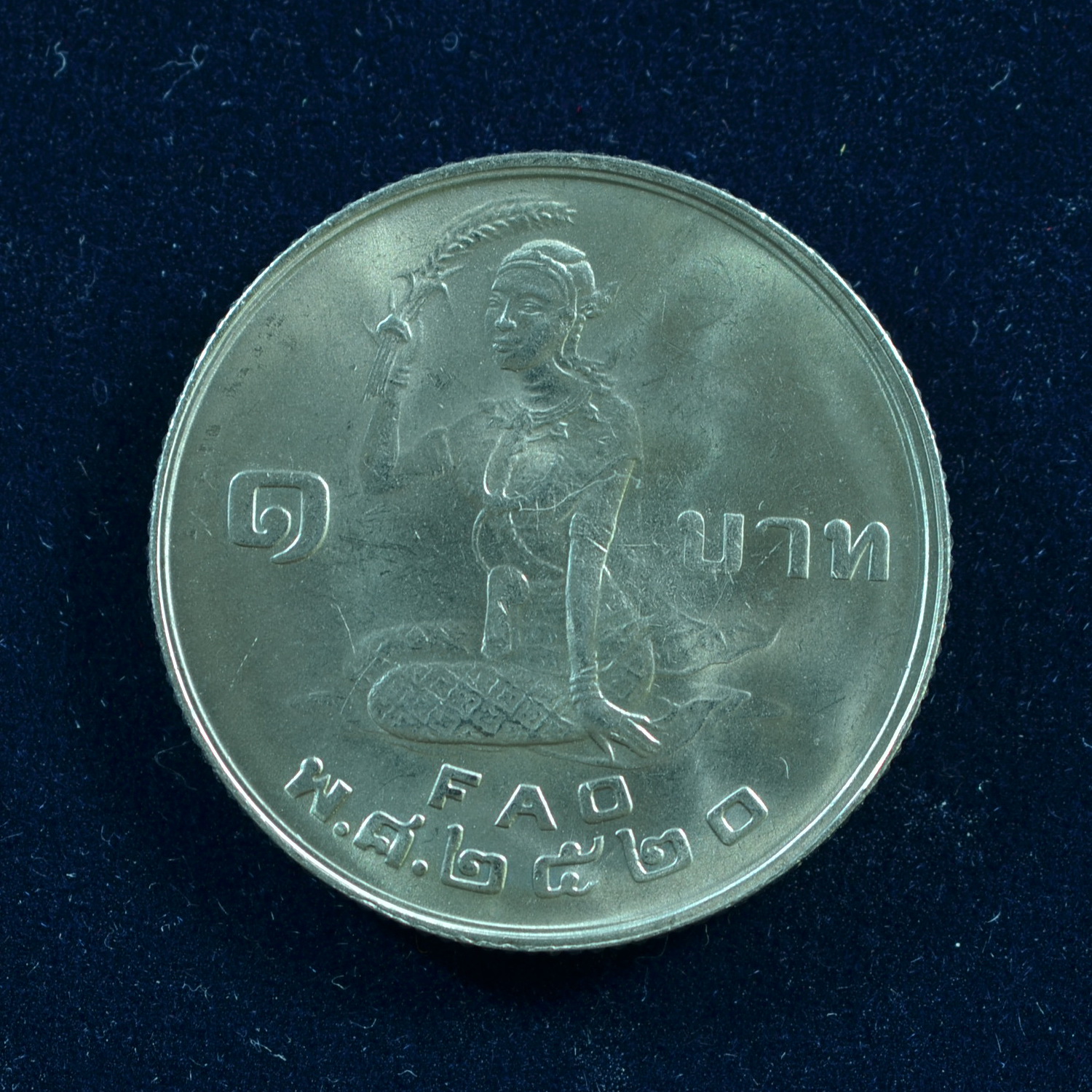 เหรียญ1บาท องค์การอาหารและเกษตรแห่งสหประชาชาติ (F.A.O.)