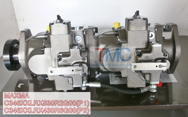 ปั้มนิ้วไฮโดรลิค(2ตอน)สำหรับรถคีบอ้อยแบบBELL(3ล้อ)MAXMA-C346XXLRX530R2G00(P1),C346XXLRX430R6G00(P2)