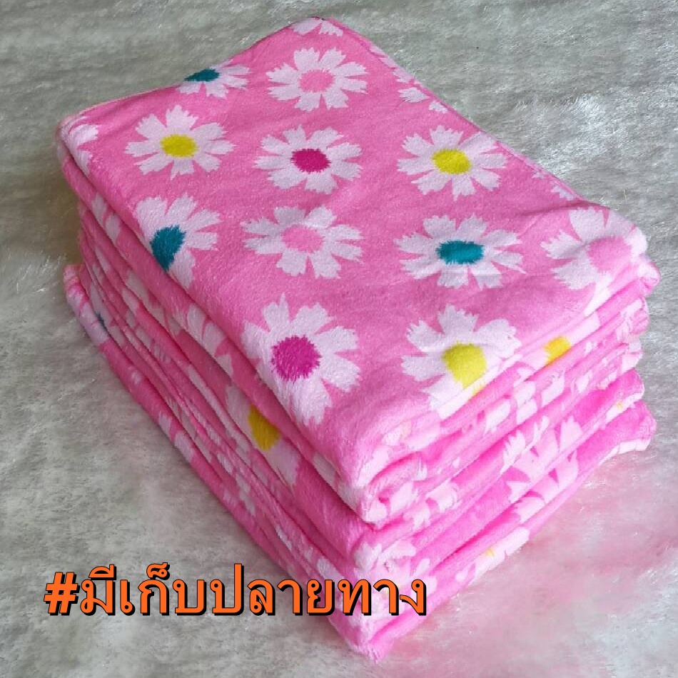 ผ้าขนหนูนาโน พิมพ์ลาย 28x56นิ้ว เส้นใยละเอียด ซึมซับน้ำได้ดีมาก สีสันสดใส สวยงาม