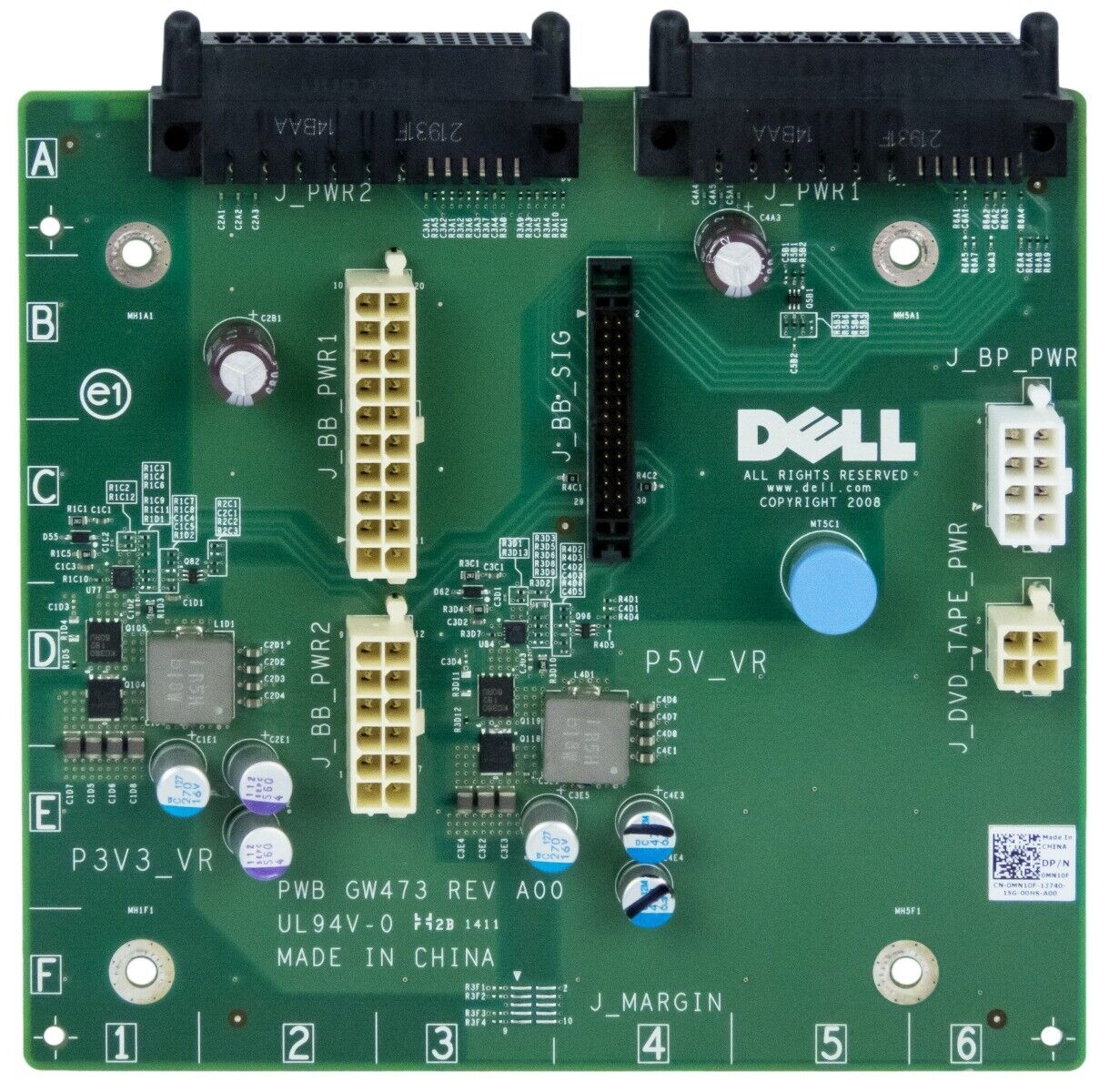Dell Power Backplane PowerEdge T610 / 0MN10F (Used) // สินค้ารับประกัน โดย บริษัท อะไหล่เซิร์ฟเวอร์ จำกัด