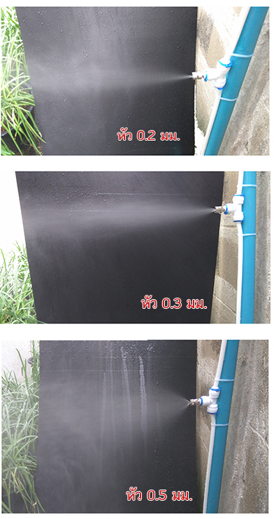 ชุดพ่นหมอก 0.2-0.5 มม. 20 หัวและปั๊มน้ำ 8 บาร์