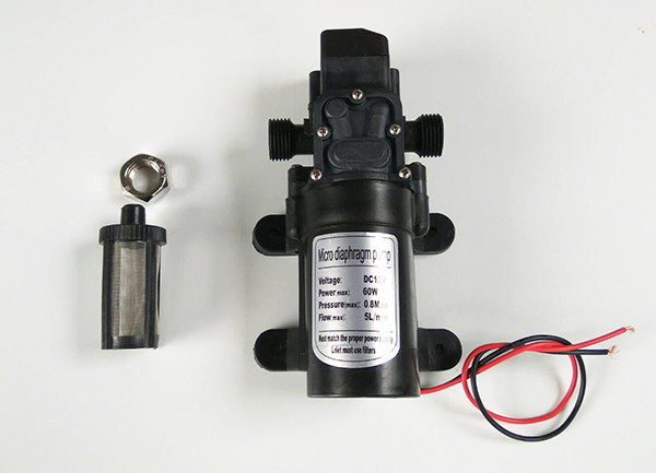 ปั๊มน้ำแรงดันสูง DC12V 8 bar 5L/min (Pressure Switch)