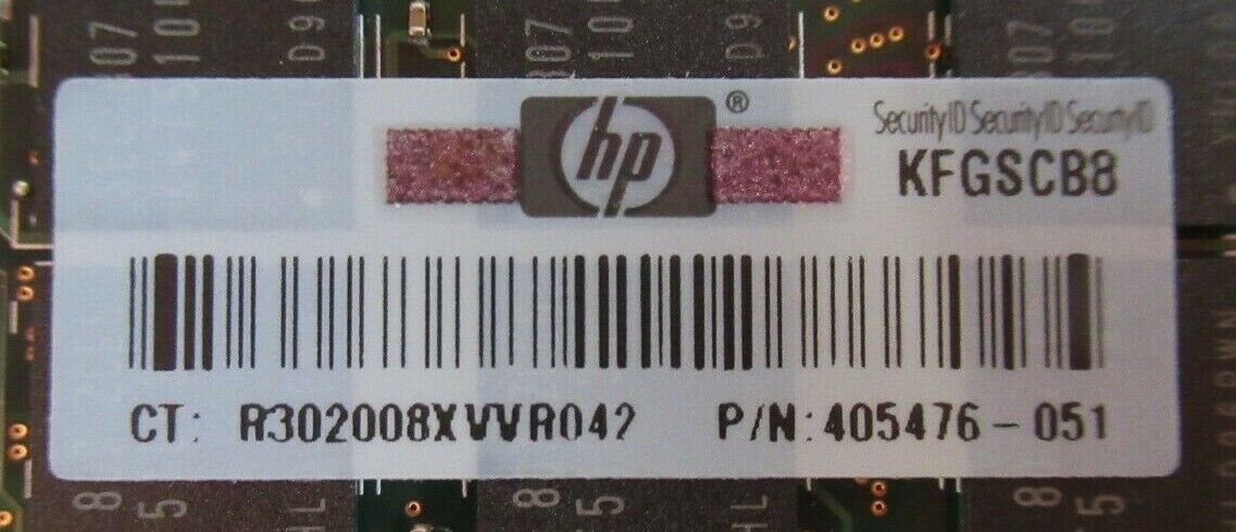 HP 2GB PC2-5300 DDR ECC CL5 240P RAM / 2GB 2Rx4 PC2-5300P / M393T5750EZA-CE6Q0 / 405476-051 (Used) // สินค้ารับประกัน โดย บริษัท อะไหล่เซิร์ฟเวอร์ จำกัด