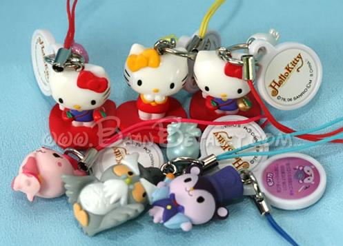 โมเดลคิตตี้-แอปเปิ้ลปูรูรู มินิสวิง 6 แบบ (Hello Kitty - Apple Pururu Mini Swing)