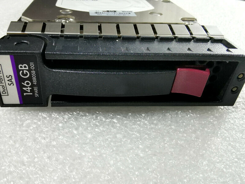 HP 146 GB 3.5" DUAL PORT 15K SAS HDD // 454228-001 / TRAY 488058-001 / DF0146B8052 / (ST3146356SS) (Used) // สินค้ารับประกัน โดย บริษัท อะไหล่เซิร์ฟเวอร์ จำกัด