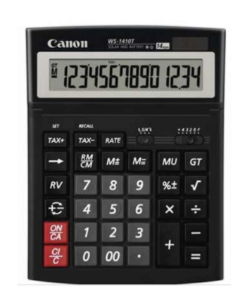 เครื่องคิดเลข CANON - WS1410T เลข12หลัก