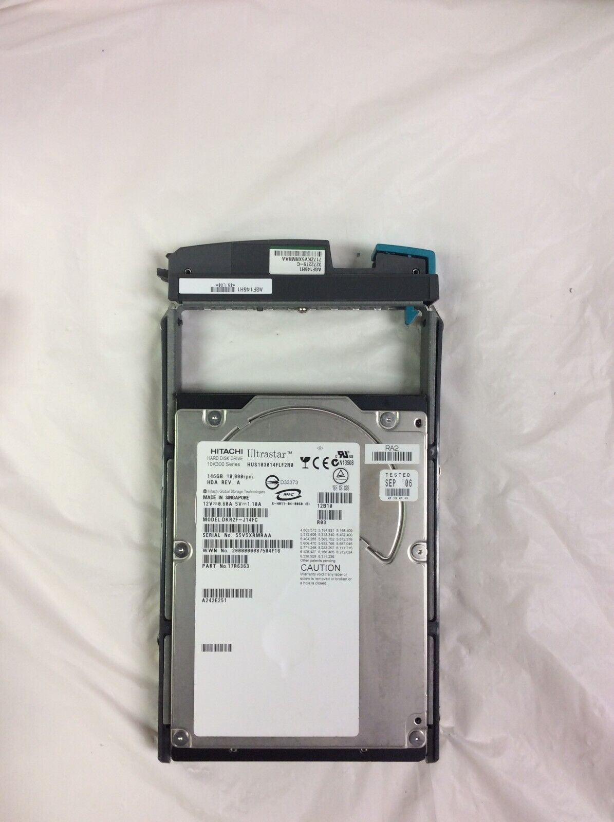 Hitachi UltraStar 10K300 DKR2F-J14FC 146GB 10K RPM 3.5'' 17R6363 HUS103014FLF2R0 Hard Drive FC TRAY R2F-J146FC (Used) // สินค้ารับประกัน โดย บริษัท อะไหล่เซิร์ฟเวอร์ จำกัด