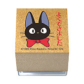 ตัวปั๊มฐานไม้รูปแมวดำจิจิผูกโบว์แดง Kiki's Delivery Service Mini Stamper