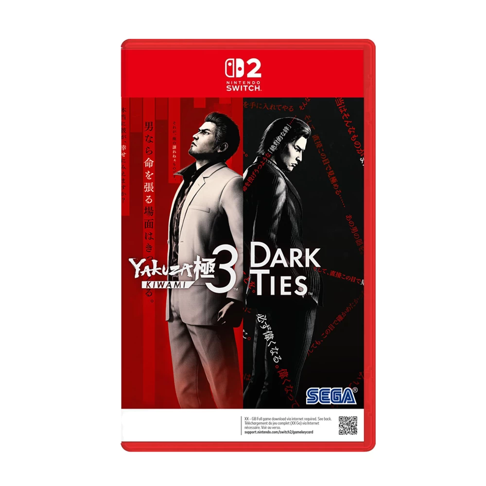 Switch 2- Yakuza Kiwami 3 & Dark Ties *Pre-Order 12/02/2026