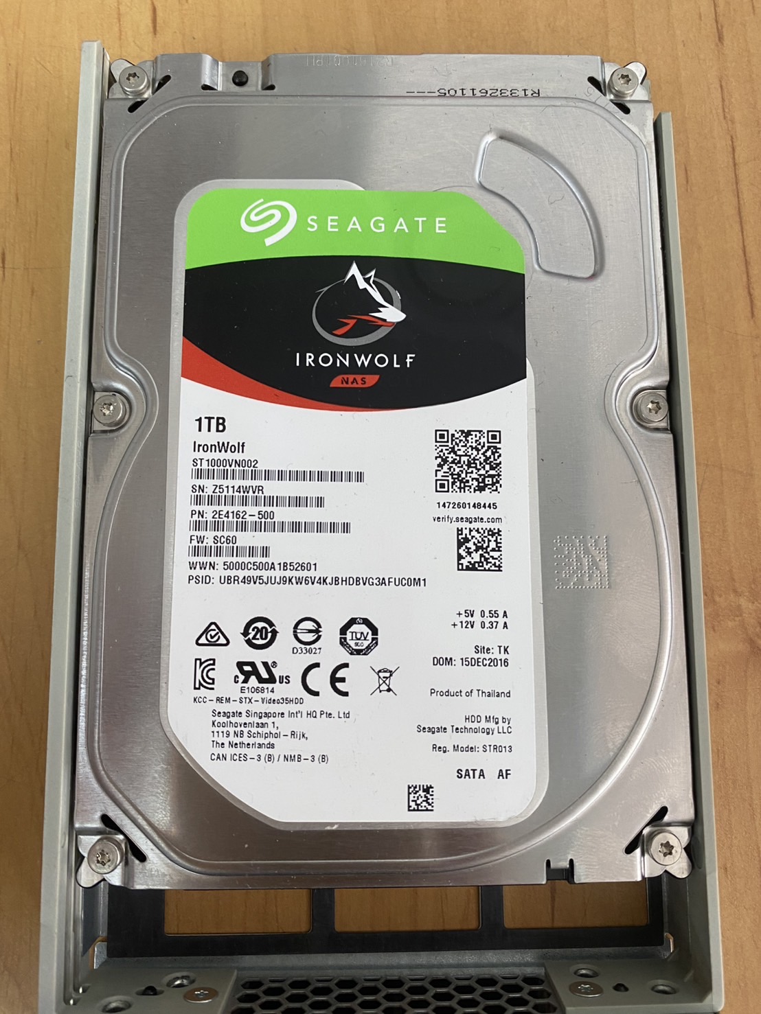 Seagate 1TB 5.4K 6G SATA 3.5" HDD LFF // ST1000VN002 / 2E4162-500 (Used) // สินค้ารับประกัน โดย บริษัท อะไหล่เซิร์ฟเวอร์ จำกัด