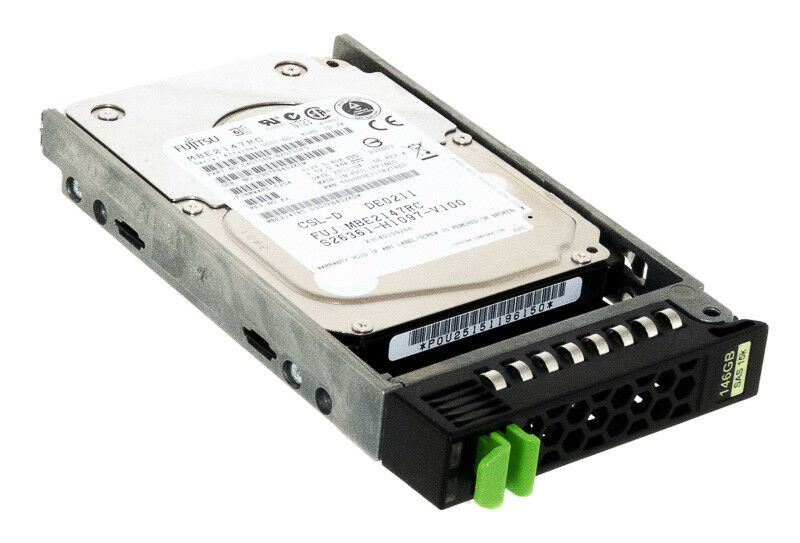 Fujitsu HDD 146GB 15K 3.5" SAS S26361-H1004-V100 Hard Drive In Caddy // MBA3147RC (Used) // สินค้ารับประกัน โดย บริษัท อะไหล่เซิร์ฟเวอร์ จำกัด