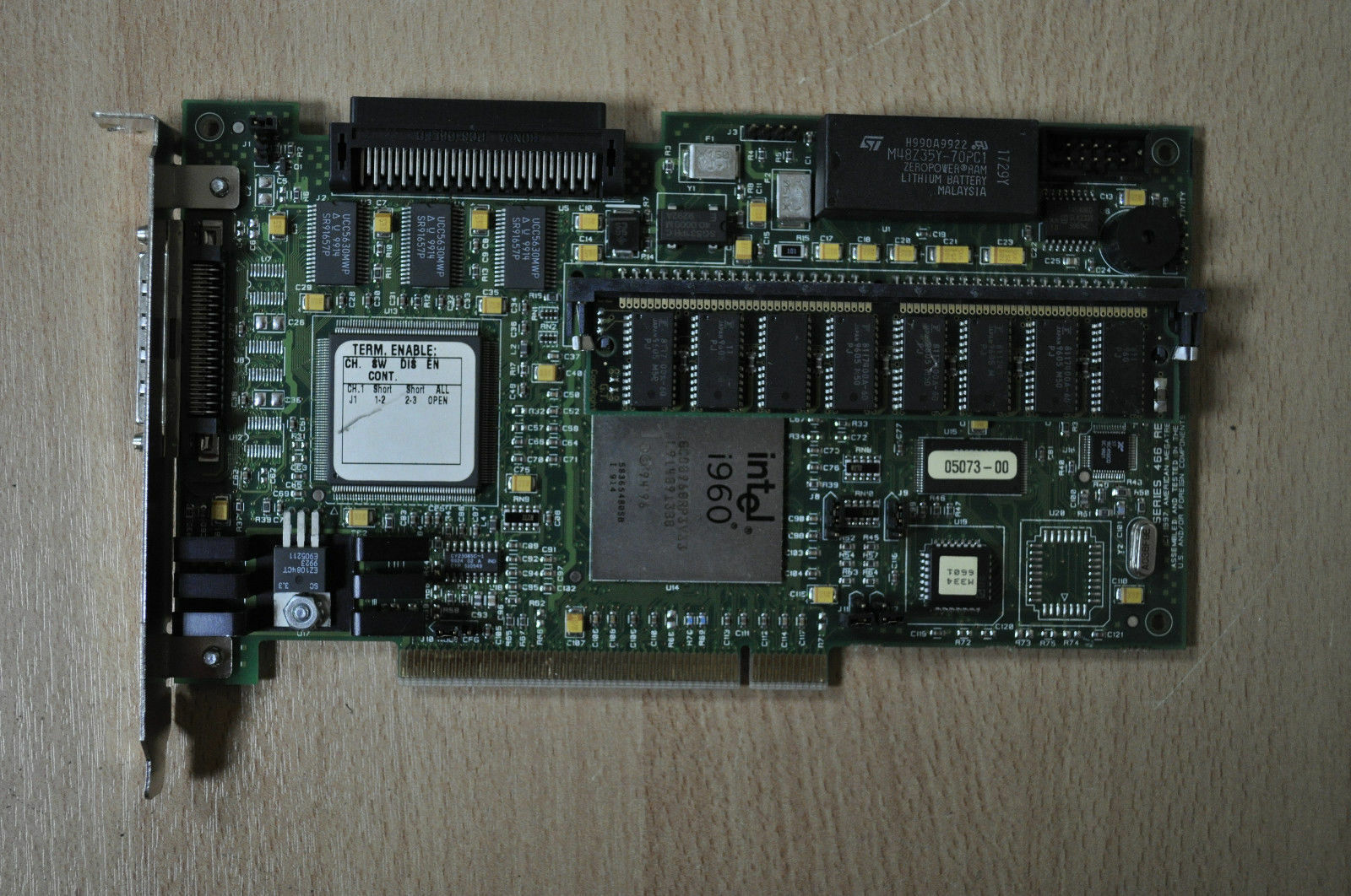 Intel i960 SCSI ControllerSeries 466 Rev B SCSI-4 SCSI-3 16MB PCI 1997 00014550 (Used) // สินค้ารับประกัน โดย บริษัท อะไหล่เซิร์ฟเวอร์ จำกัด