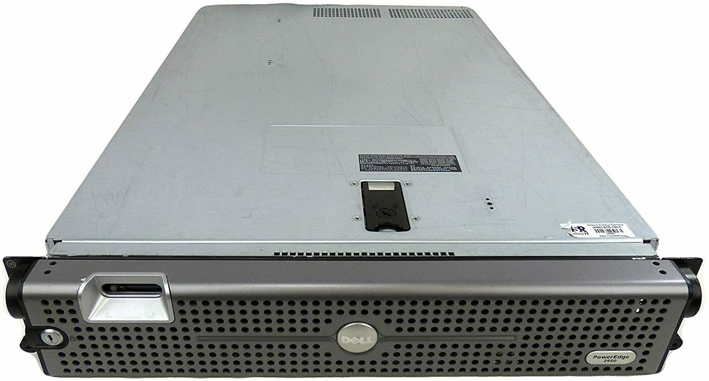 Dell 2950 Server PowerEdge 2950 CPU E5420 2.50GHz x 2 RAM 32GB PC2-5300F HDD 300GB 15K SAS 3.5" x 2 Power Supply 750W x 2 Dell Perc 6/ir